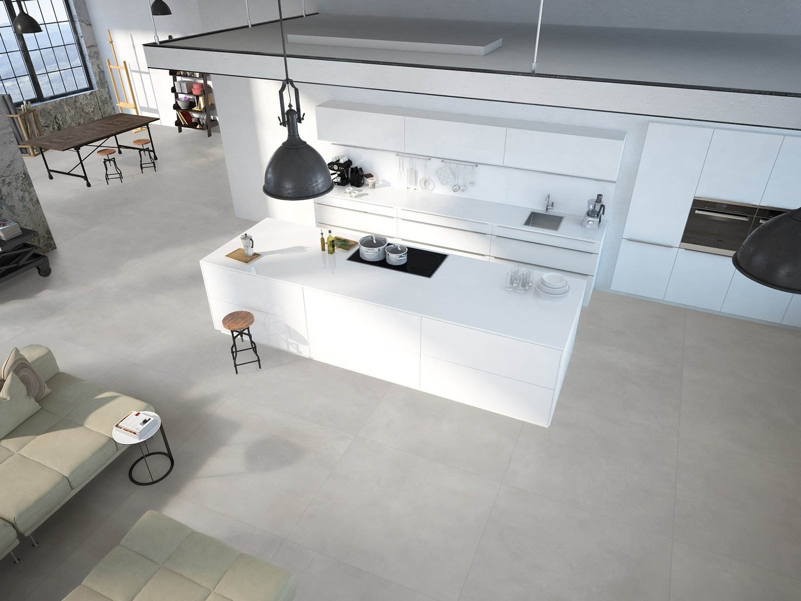 PORCELANATO BARCELONA PLATA ACET 84X84 - Imagem 2