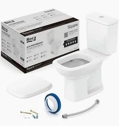 BACIA SANIT COM KIT COMP 3-6LT SQUARE ROCA